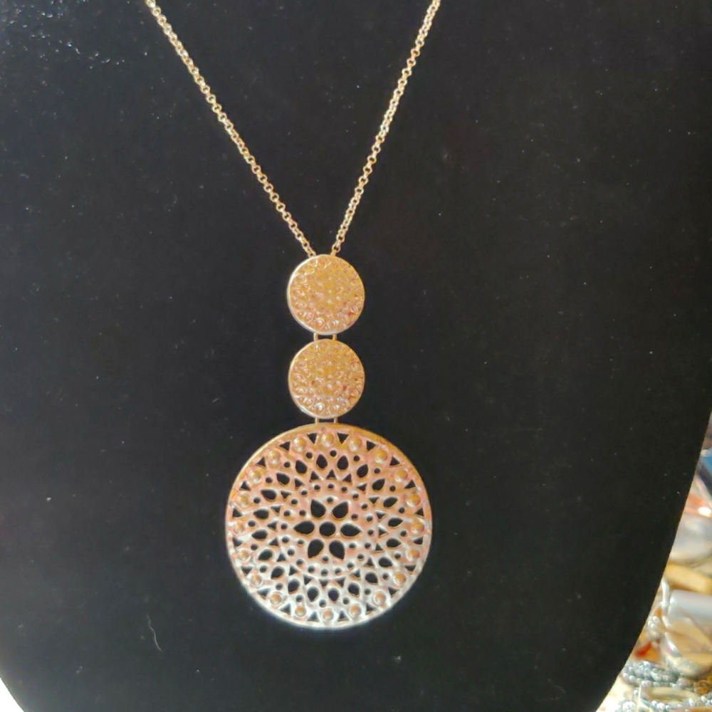 Women's Dia & Co Silver-toned 34" w/3" Ext. Necklace